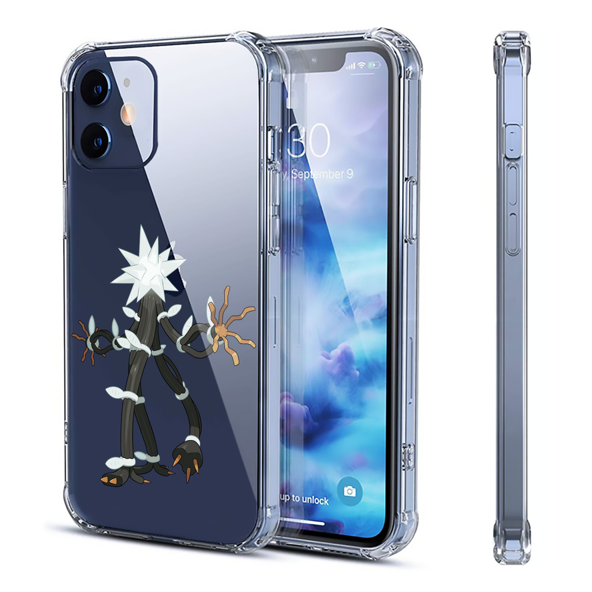 （画像用） ポケットモンスター Pokémon 【iPhone 12シリーズ対応】透明スマホケース（クリアソフトケース）